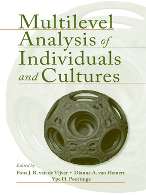 cover image of Multilevel Analysis of Individuals and Cultures
